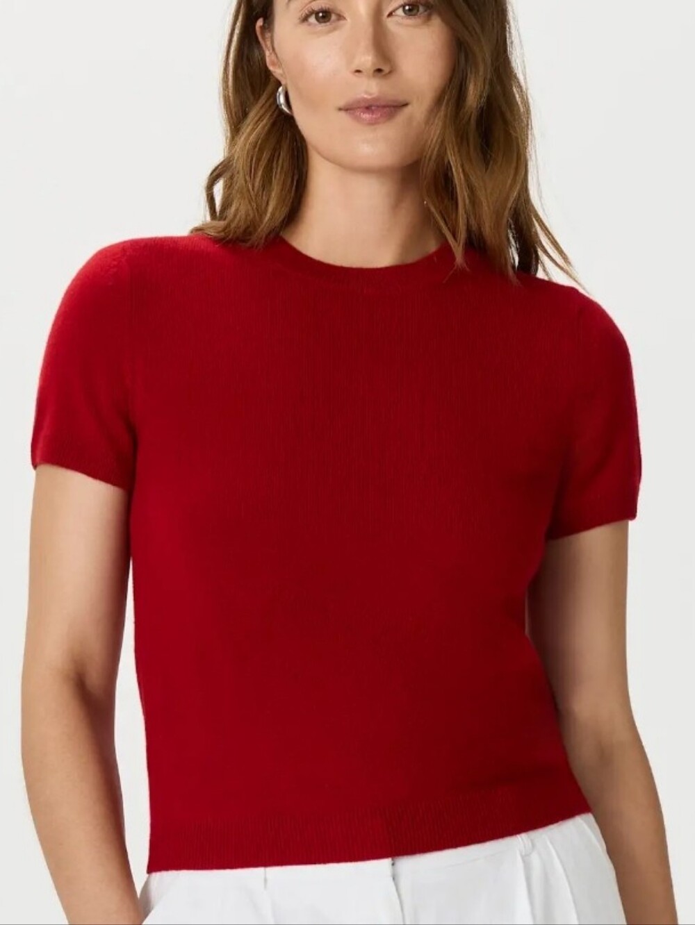 Quince Mongolian Cashmere Tee Sz Lg NWT